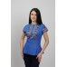 Embroidered blouse "Blue Pearl"